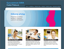 Tablet Screenshot of gyncentrumsara.cz